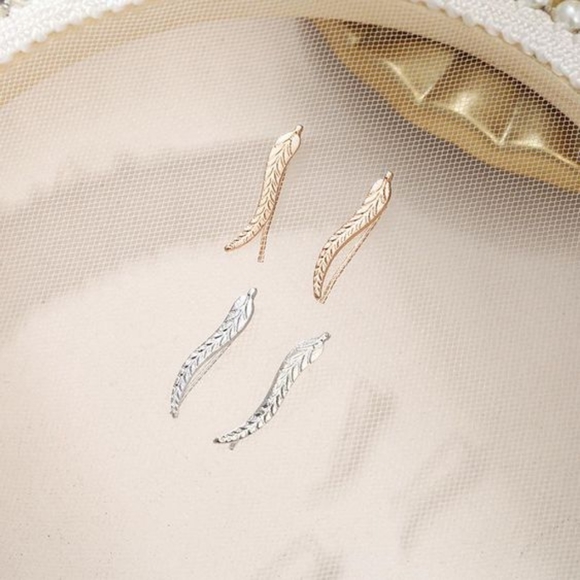 Ear clip metal leaf - Picture 3 of 4